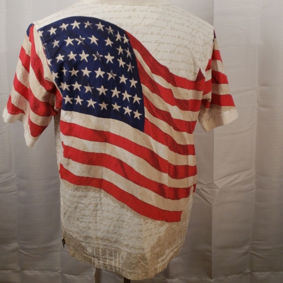 Mens Royal Air American Flag Polo size XL - Picture 2 of 5